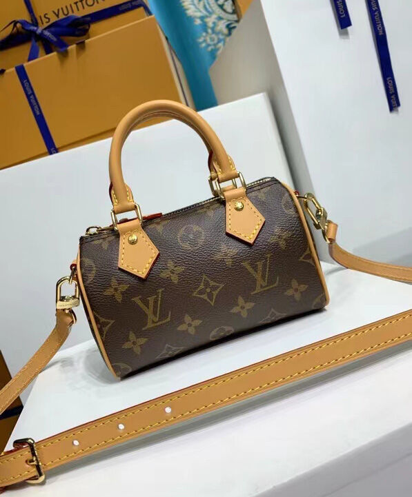 Louis Vuitton Nano speedy bag Brown